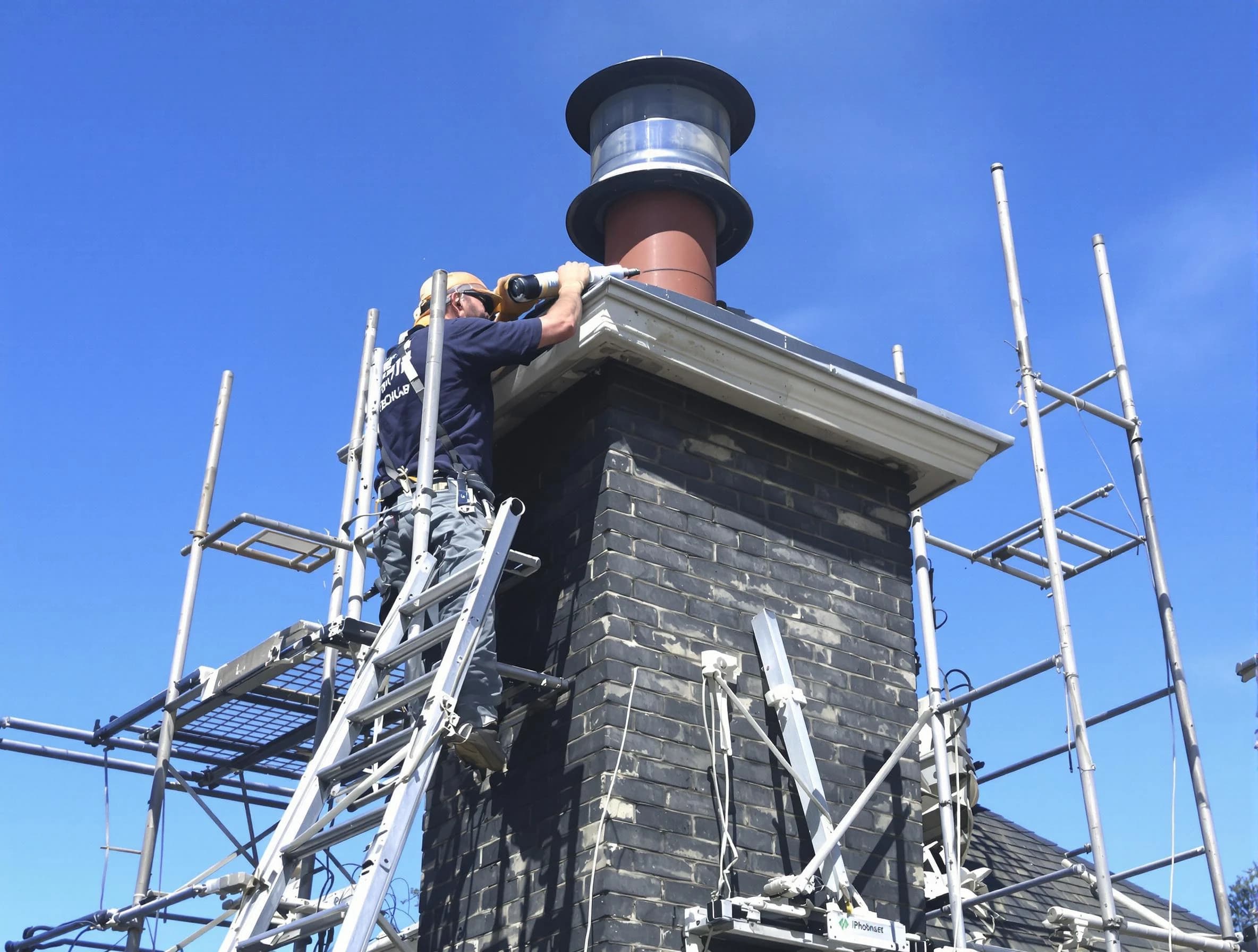 Sturdy chimney crown finished by Stoughton Chimney Sweep in Stoughton, MA