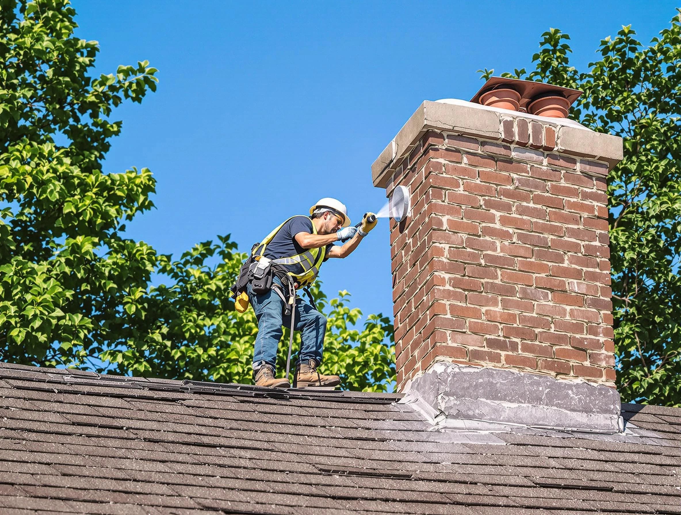 Stoughton Chimney Sweep performing an inspection with advanced tools in Stoughton, MA