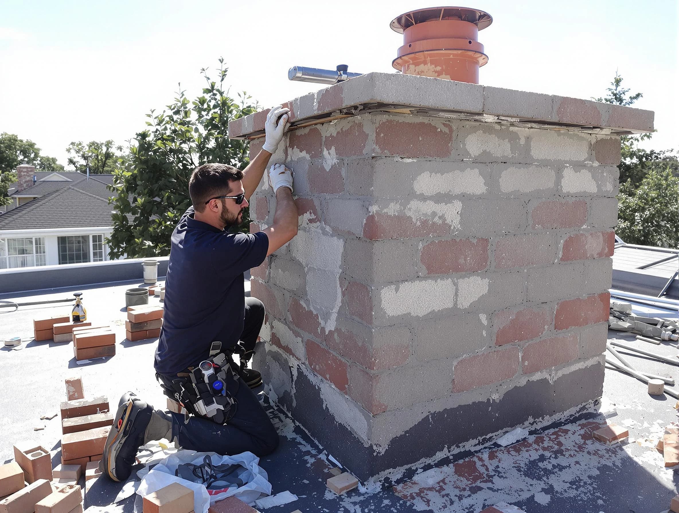 Advanced chimney repair process by Stoughton Chimney Sweep in Stoughton, MA