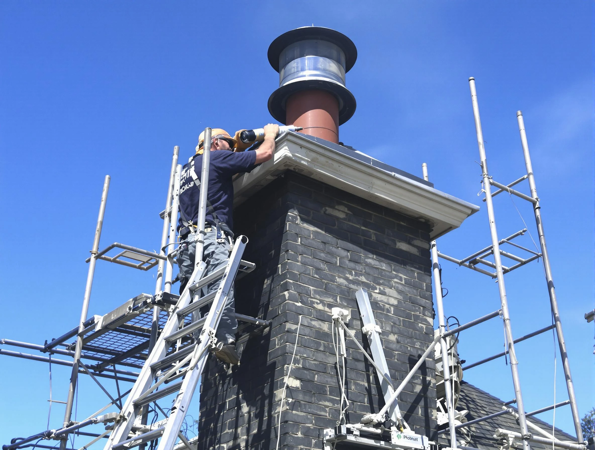 Sturdy chimney crown finished by Stoughton Chimney Sweep in Stoughton, MA